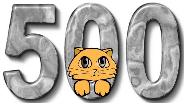 500 posts graphic