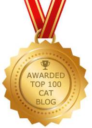 FeedSpot top 100 cat bloggers Award