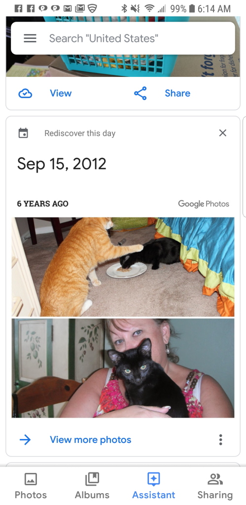 Screen capture from google photos